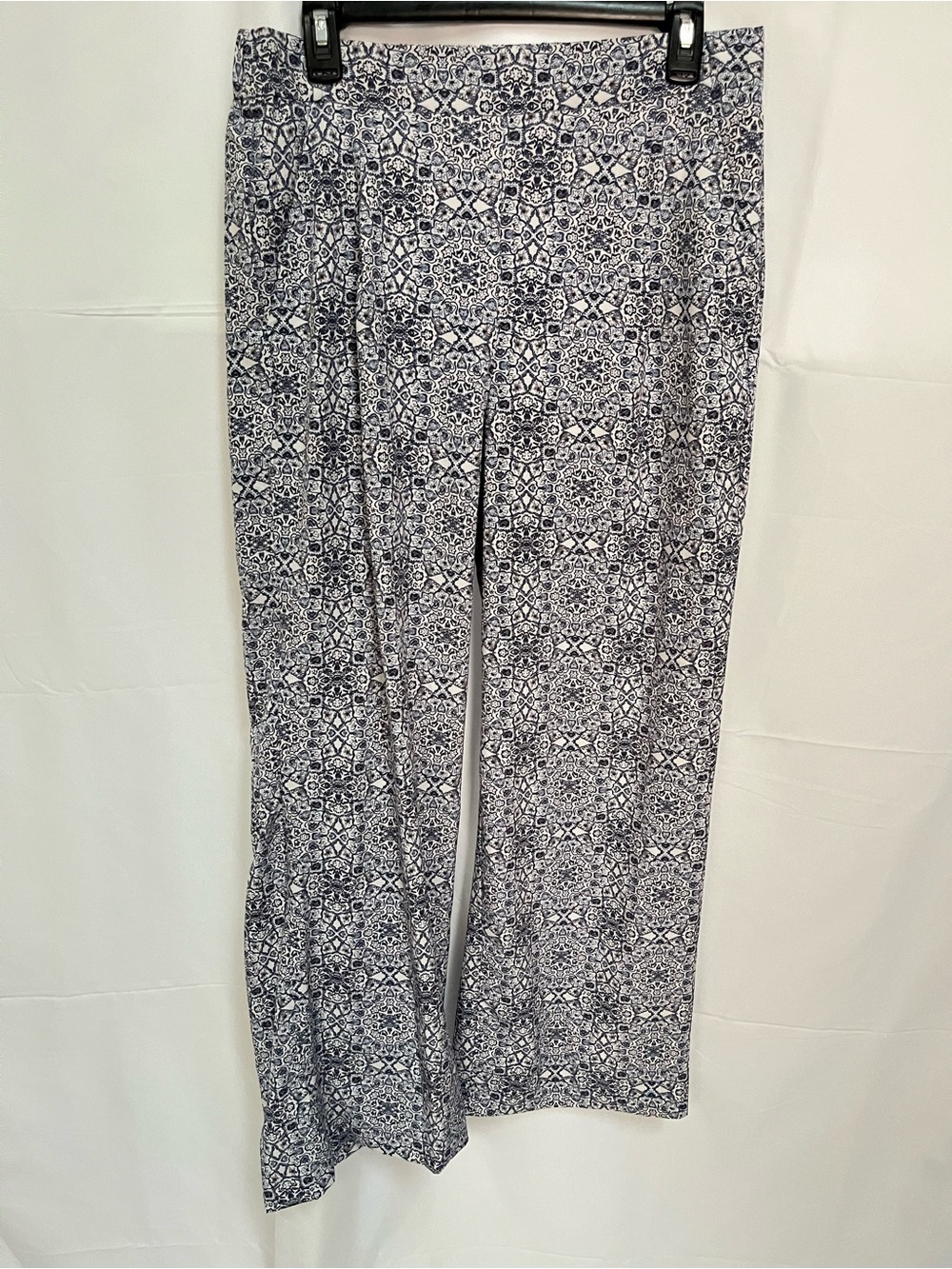 Counterparts Navy and White Printed Wide-Leg Pants